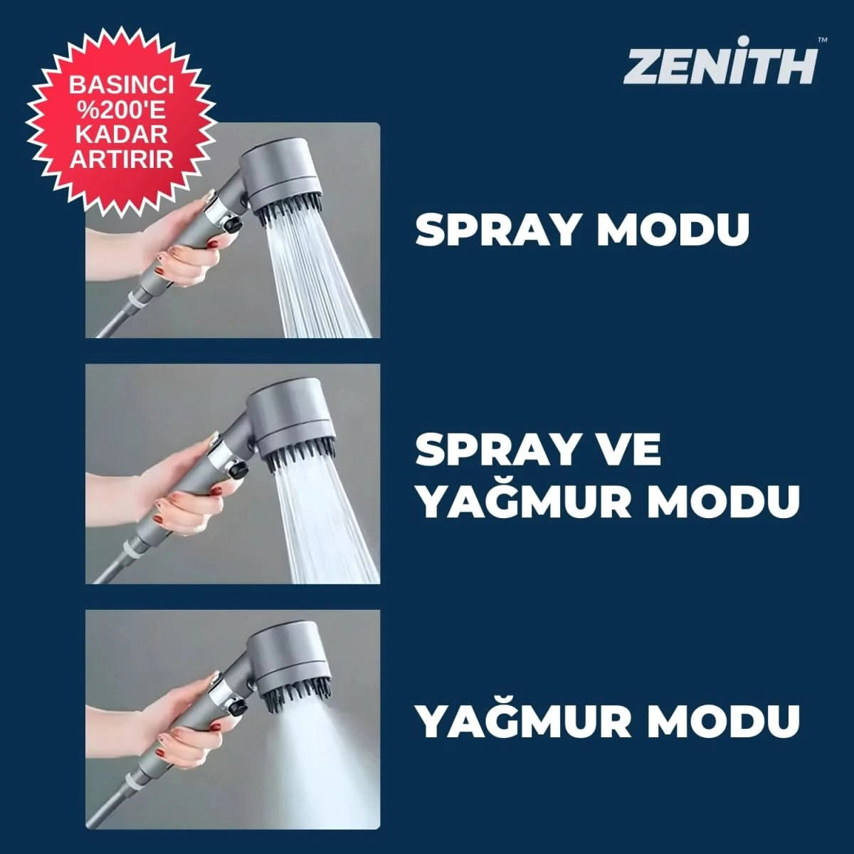Zenith Filtreli Duş Başlığı - Zenith™